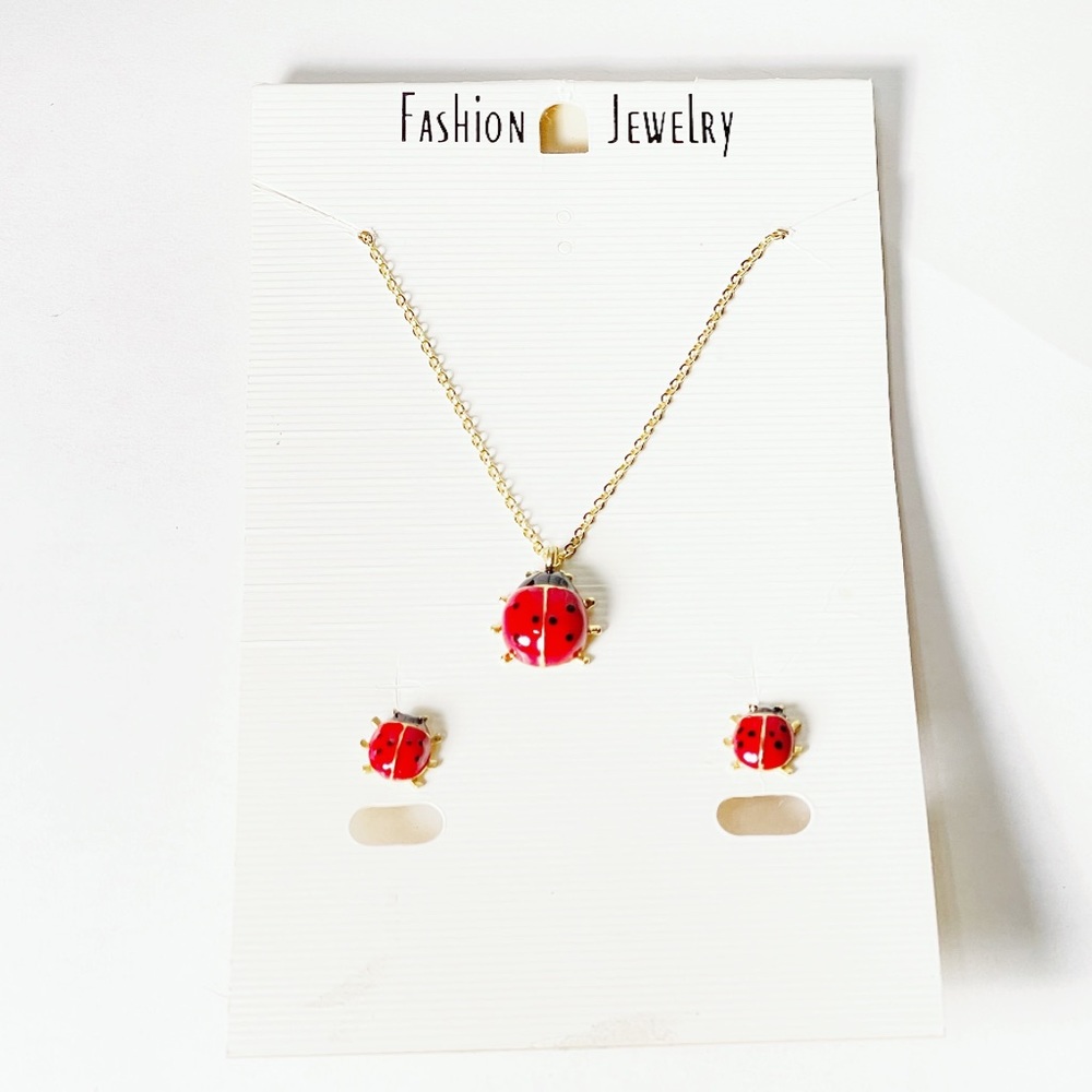 Fashion Jewelry Lady Bug Set